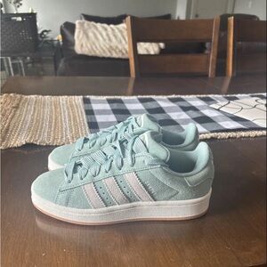 Adidas Campus 00’s, sea foam green, women’s 6.5